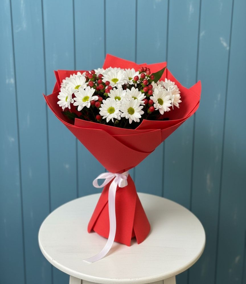 Букет цветов из: Хризантемы в Рудне Смоленской области