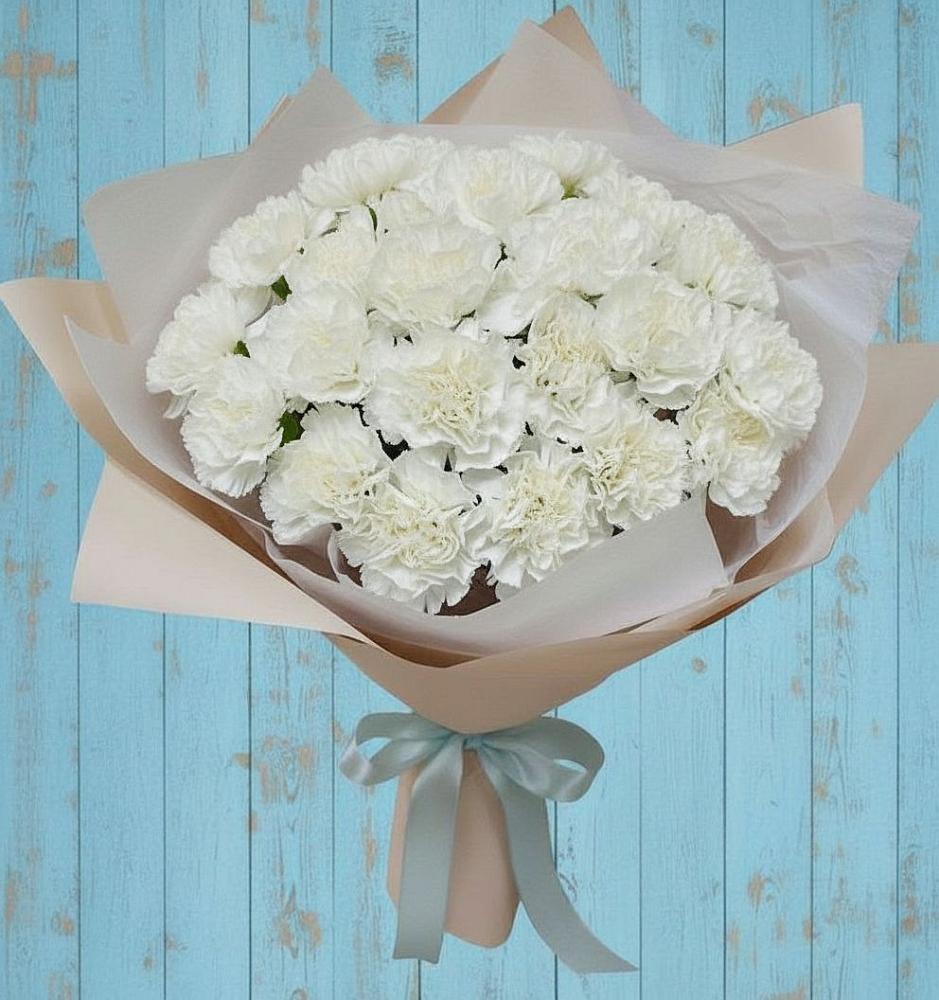 Букет цветов из: Гвоздики в Рудне Смоленской области