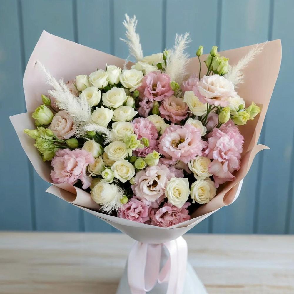Букет цветов из: Альстромерии и Розы в Рудне Смоленской области