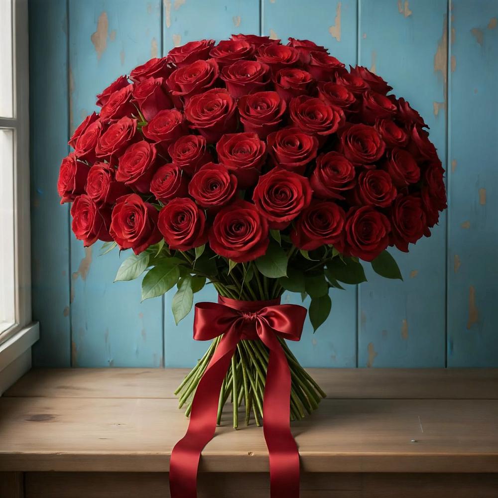 Букет Красные розы Блэк Меджик в Рудне Смоленской области