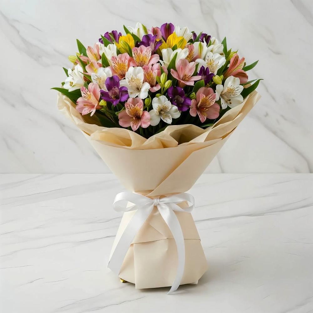 Букет цветов из: Альстромерии в Рудне Смоленской области