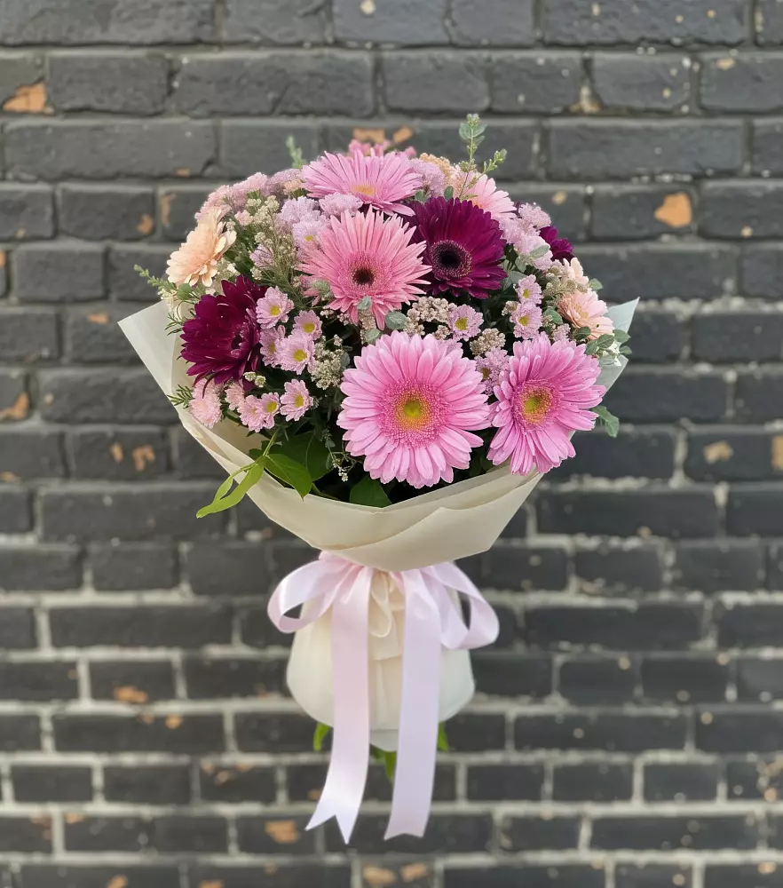Букет цветов из: Герберы и Хризантемы в Рудне Смоленской области
