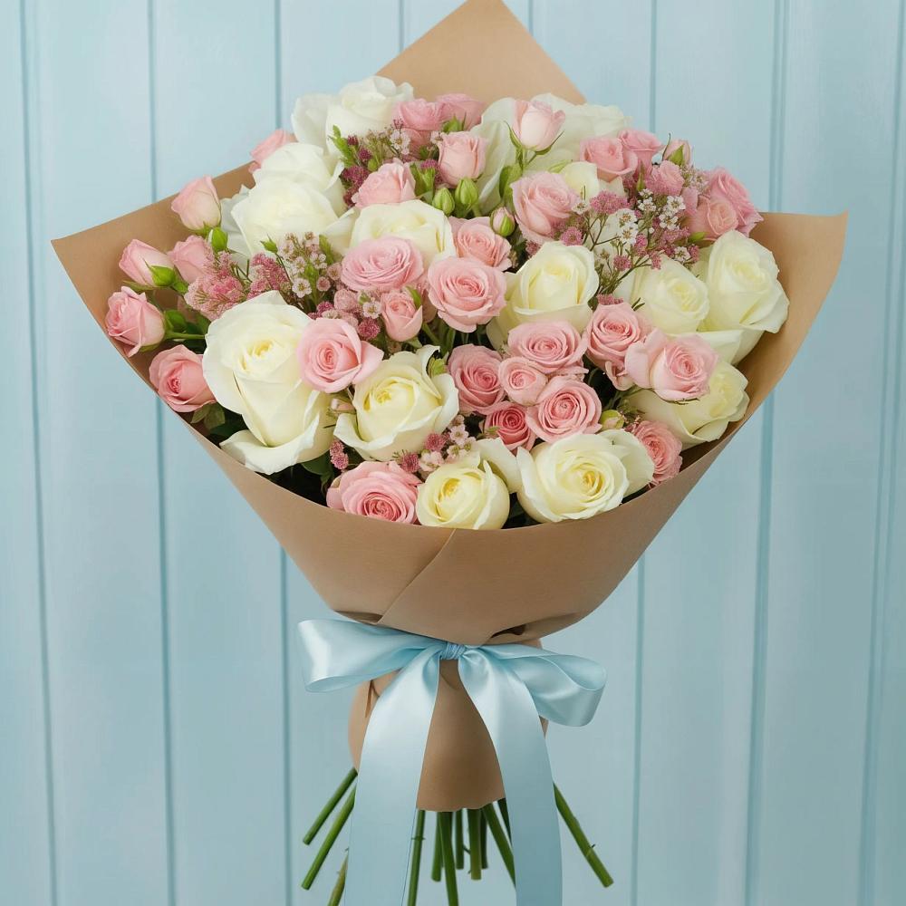 Букет цветов из: Розы в Рудне Смоленской области