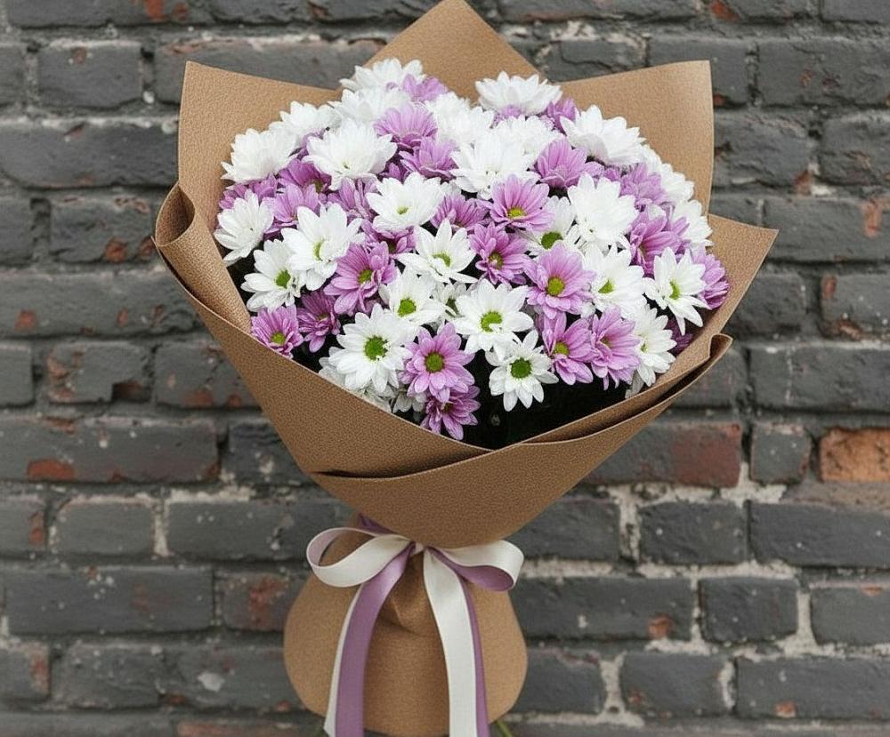 Букет цветов из: Хризантемы в Рудне Смоленской области