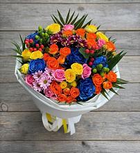Букет цветов из:  Розы и Хризантемы в Рудне Смоленской области
