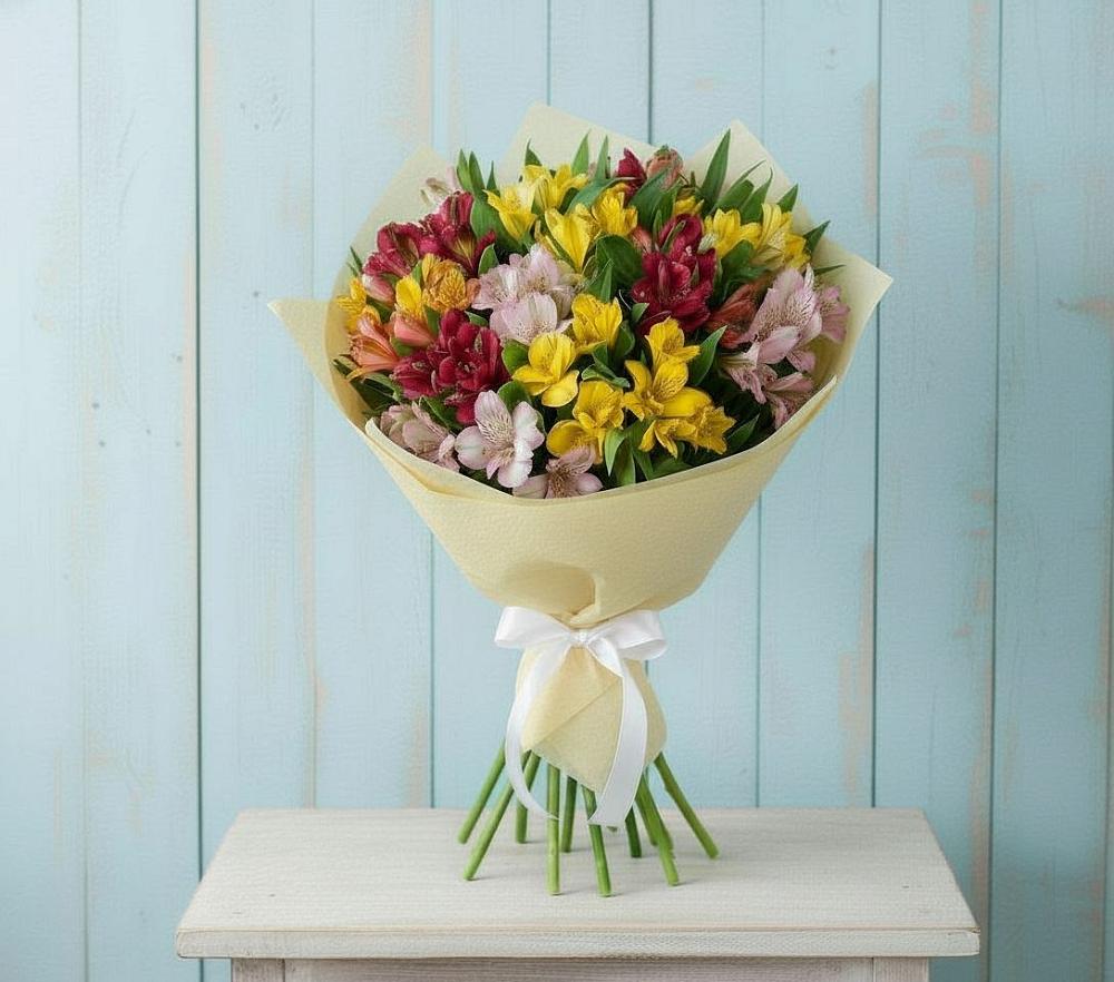 Букет цветов из: Альстромерии в Рудне Смоленской области