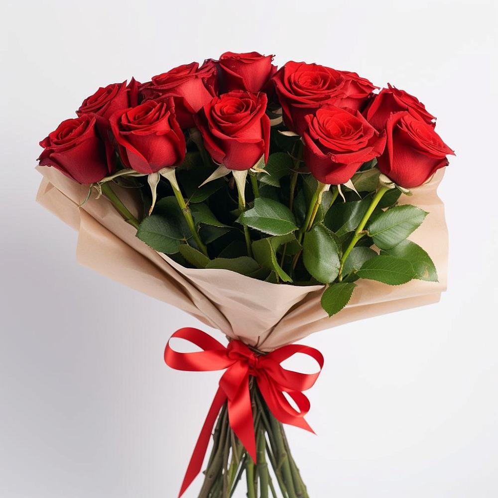 Букет 11 Красных роз Эдлесс Лав в Рудне Смоленской области