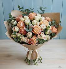 Букет цветов из:  Альстромерии и Розы в Рудне Смоленской области